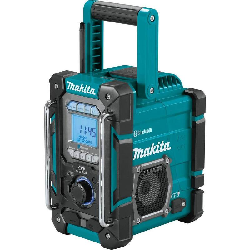 Paquete de batería compacta de iones de litio Makita 18V LXT 2.0Ah con cargador de trabajo Bluetooth Job Site 18V LXT/12V max CXT/Radio, herramienta únicamente - BL1820B-XRM10
