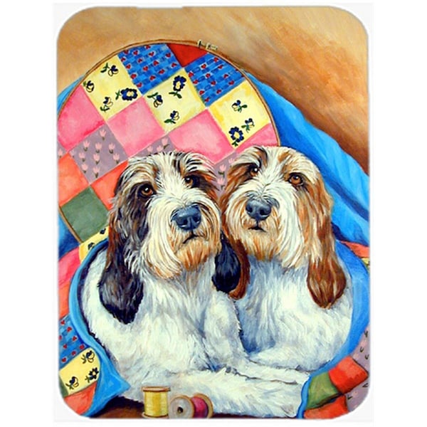 Carolines Treasures Petit Basset Griffon Vendeen PBGV Glass Cutting Board - Large- 15 x 12 in. - 7095LCB