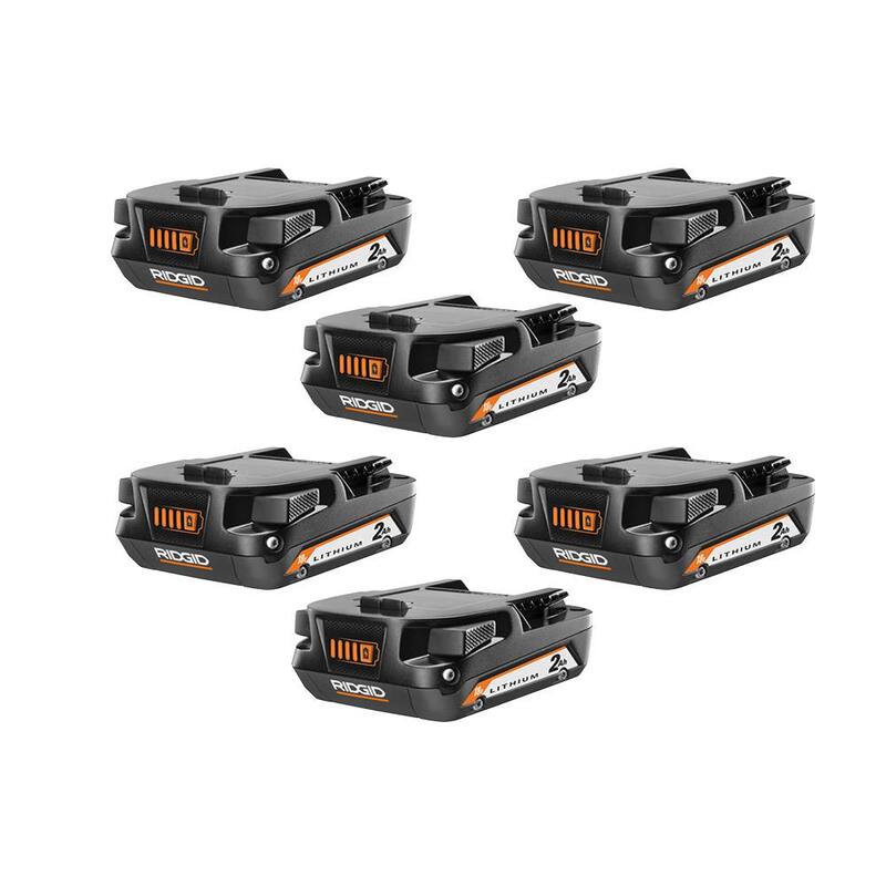 Batería de litio de 18V 2.0 Ah de 6 piezas - AC8400802-6