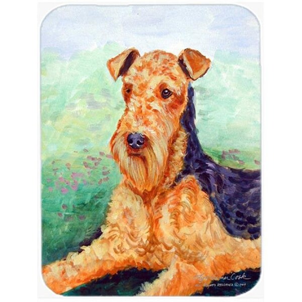 Carolines Treasures Carolines Treasures 7239LCB Airedale Glass Cutting Board - Large; 15 x 12 in. - 7239LCB