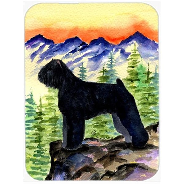 Carolines Treasures Carolines Treasures SS8286LCB Bouvier Des Flandres Glass Cutting Board - Large - SS8286LCB