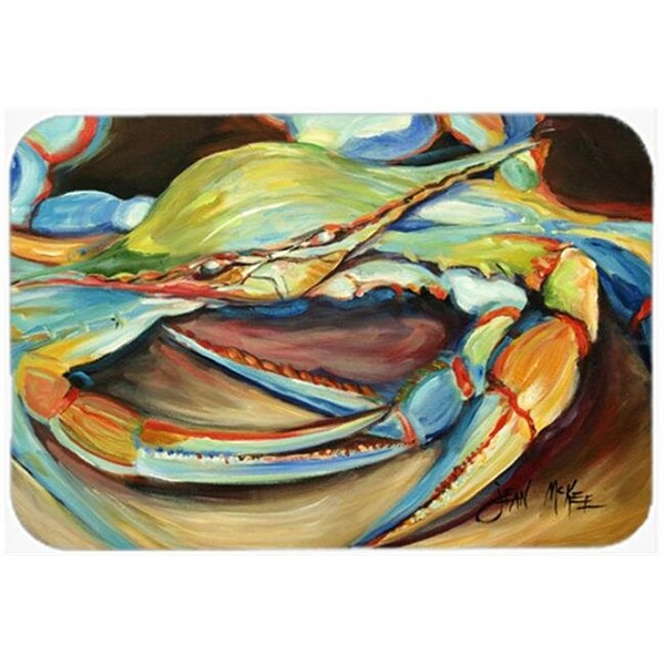 Carolines Treasures Carolines Treasures JMK1096LCB Blue Crab Glass Cutting Board; Large - JMK1096LCB