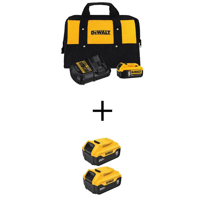 Paquete de baterías de ion de litio premium DEWALT 20V MAX 5.0Ah (3-Pack), cargador y bolsa de kit - DCB205CKWB205-2