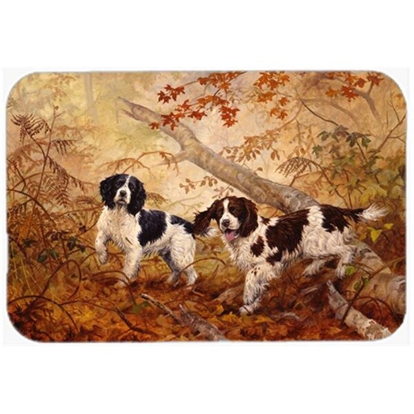 Carolines Treasures Carolines Treasures HEH0139LCB Springer Spaniels by Elizabeth Halstead Glass Large Cutting Board - HEH0139LCB