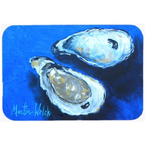 Carolines Treasures Carolines Treasures MW1095LCB 15 x 12 in. Oysters Seafood Four Glass Cutting Board - Large - MW1095LCB