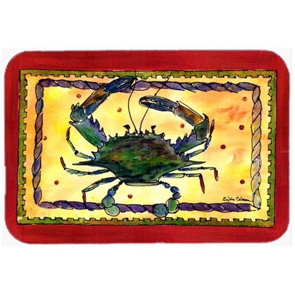 Carolines Treasures Carolines Treasures 8058LCB Crab Glass Cutting Board - Large - 8058LCB