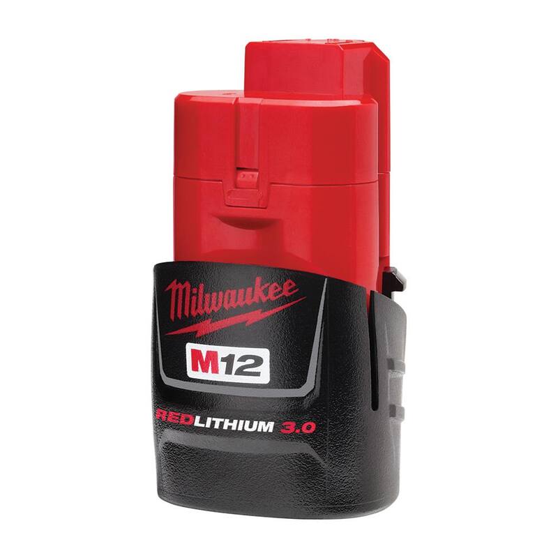 Paquete de batería de alta capacidad de iones de litio de 12 voltios Milwaukee M12 con combo de baterías de 6.0Ah y 3.0Ah - 48-11-2460-48-11-2430