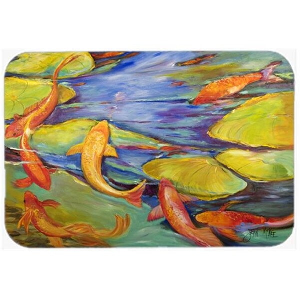 Carolines Treasures Carolines Treasures JMK1115LCB Koi Glass Cutting Board; Large - JMK1115LCB