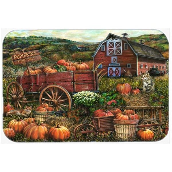 Carolines Treasures Carolines Treasures PTW2008LCB Pumpkin Patch And Fall Farm Glass Cutting Board; Large - PTW2008LCB