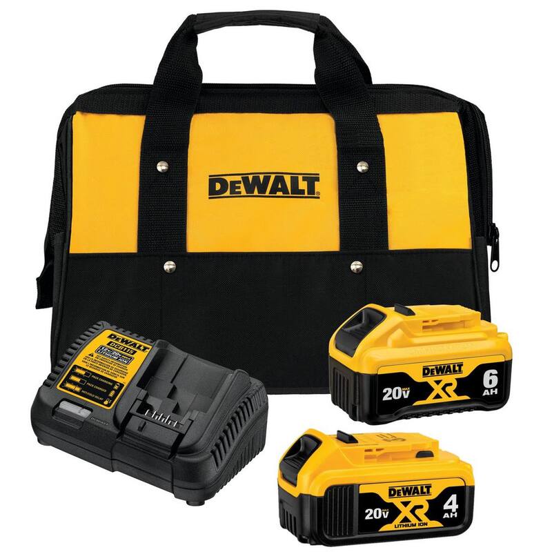 Lijadora inalámbrica sin escobillas DEWALT 20V MAX XR de velocidad variable para láminas de 1/4 con baterías de 20V 6.0Ah y 4.0Ah, cargador y maletín - DCW200BWCB2460C