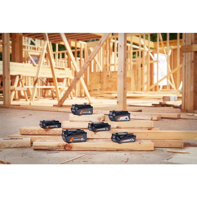 Batería de iones de litio RIDGID 18V 2.0 Ah de salida máxima (paquete de 2) - AC840020P