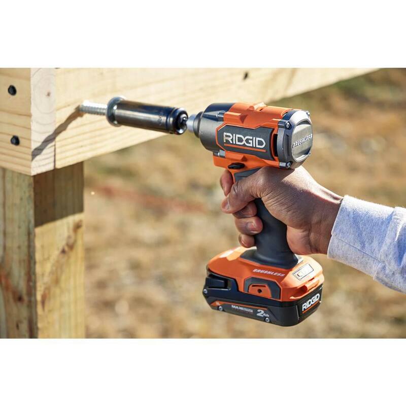 Batería de iones de litio RIDGID 18V 2.0 Ah de salida máxima (paquete de 2) - AC840020P