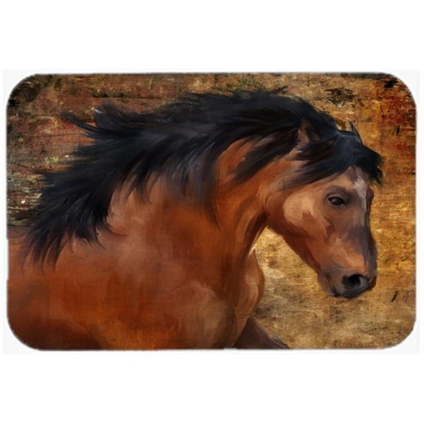 Carolines Treasures Carolines Treasures PTW2027LCB Wild Horse Glass Cutting Board; Large - PTW2027LCB