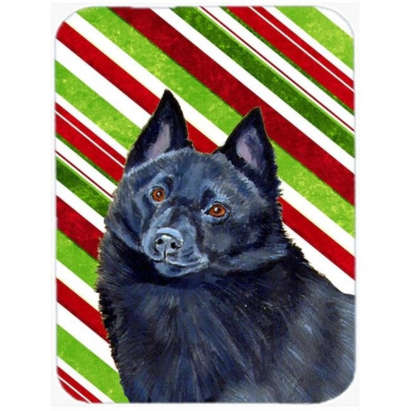 Carolines Treasures Carolines Treasures LH9249LCB Schipperke Candy Cane Holiday Christmas Glass Cutting Board - Large; 15 H x 12 L in. - LH9249LCB