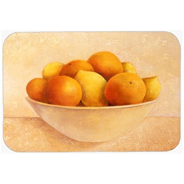 Carolines Treasures Carolines Treasures BABE0085LCB Oranges & Lemons in a Bowl Glass Large Cutting Board - BABE0085LCB