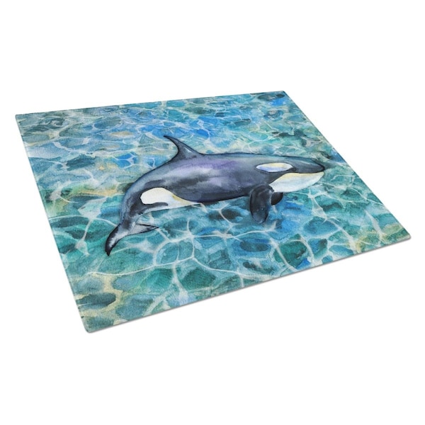 Carolines Treasures Killer Whale Orca Glass Cutting Board Large - BB5334LCB