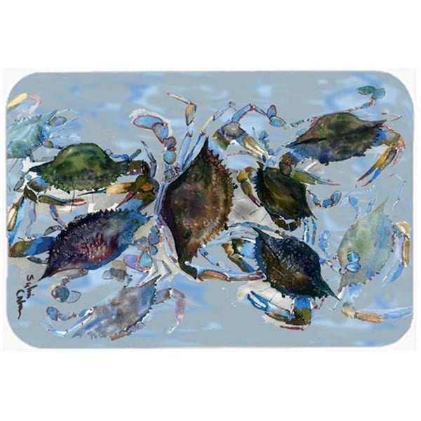 Carolines Treasures Carolines Treasures 8016LCB 15 x 12 in. Crab Glass Cutting Board - Large - 8016LCB