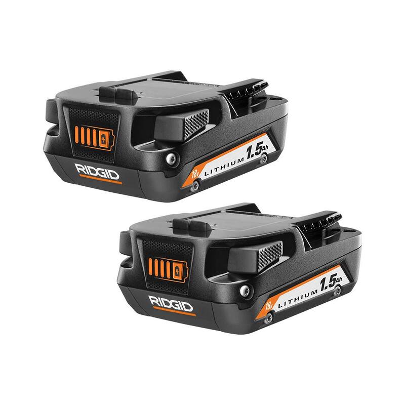 Batería de iones de litio RIDGID 18V 1.5 Ah (paquete de 2) - AC870015PN