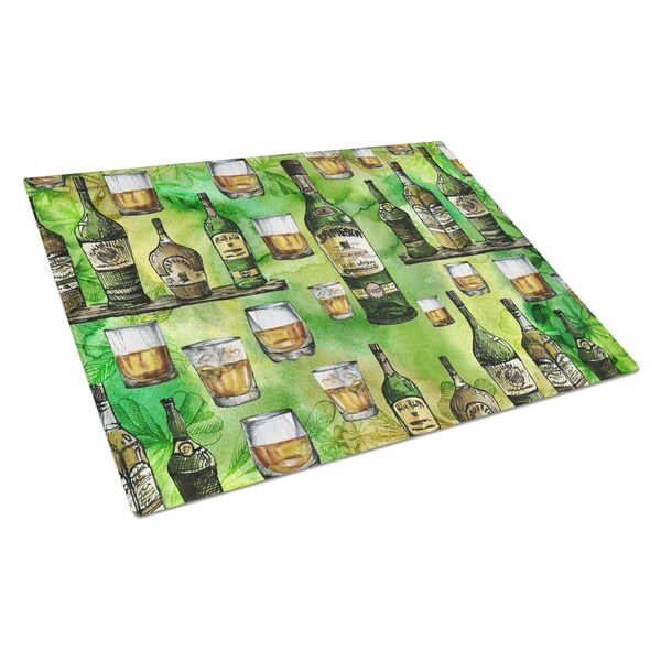 Carolines Treasures Irish Whiskey Glass Cutting Board Large - BB5757LCB