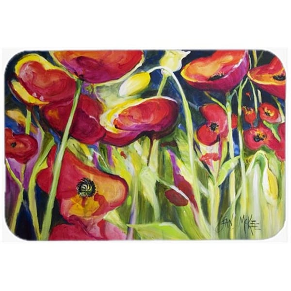 Carolines Treasures Carolines Treasures JMK1121LCB Red Poppies Glass Cutting Board; Large - JMK1121LCB