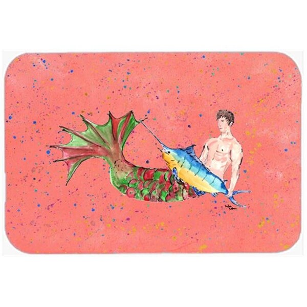 Carolines Treasures Carolines Treasures 8348LCB Merman Glass Cutting Board - Large - 8348LCB