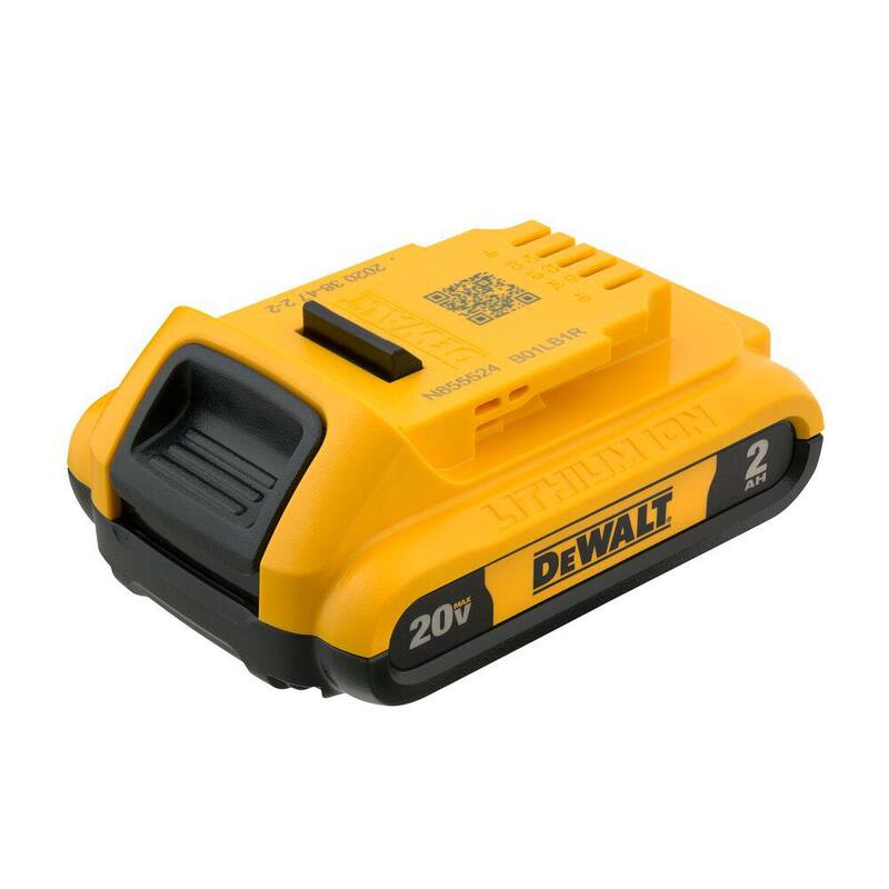 Paquete de baterías compactas DEWALT 20V MAX de iones de litio con capacidad de 2.0Ah (paquete de 3) - DCB203-3
