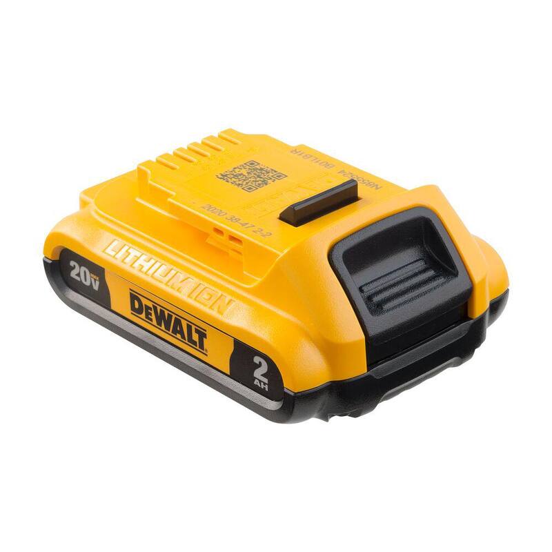 Paquete de baterías compactas DEWALT 20V MAX de iones de litio con capacidad de 2.0Ah (paquete de 3) - DCB203-3