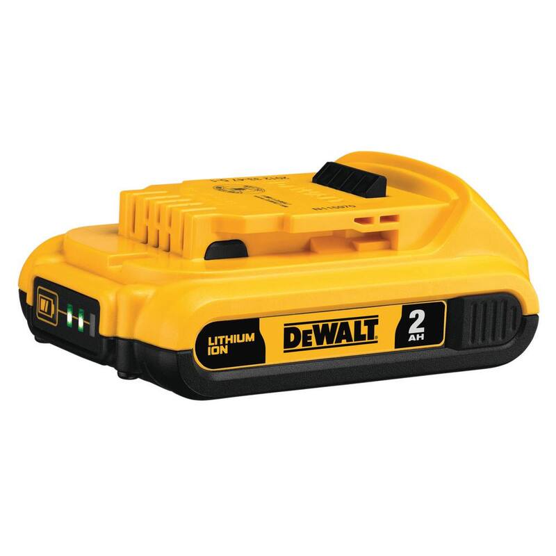 Paquete de baterías compactas DEWALT 20V MAX de iones de litio con capacidad de 2.0Ah (paquete de 3) - DCB203-3