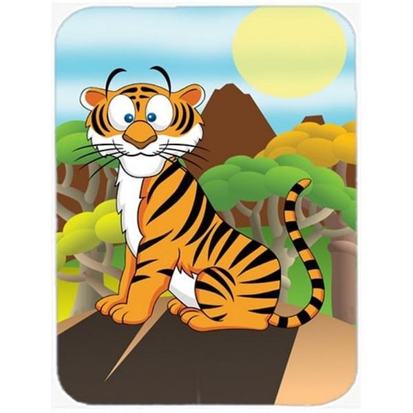 Carolines Treasures Carolines Treasures APH7633LCB Tiger Glass Cutting Board; Large - APH7633LCB