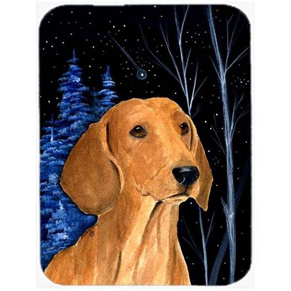Carolines Treasures Carolines Treasures SS8379LCB Starry Night Dachshund Glass Cutting Board - Large - SS8379LCB