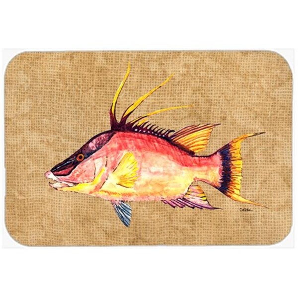 Carolines Treasures Carolines Treasures 8803LCB 15 X 12 In. Hog Snapper Glass Cutting Board Large Size - 8803LCB