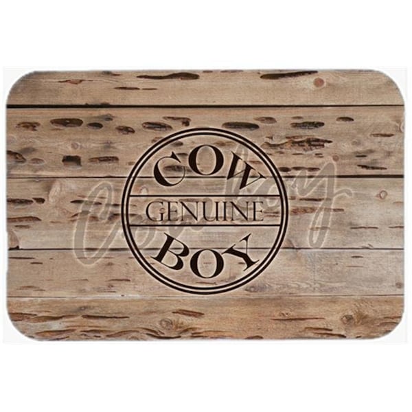 Carolines Treasures Carolines Treasures SB3057LCB Genuine Cow Boy Branded Glass Cutting Board - Large - SB3057LCB