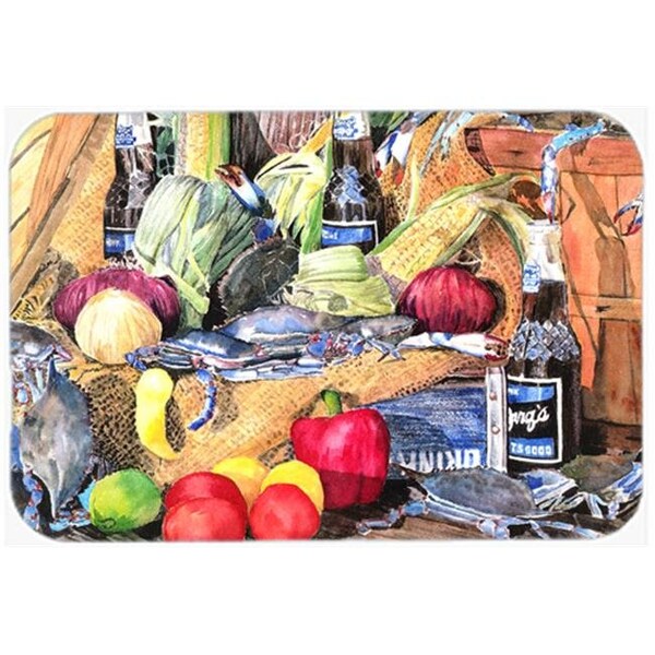 Carolines Treasures Carolines Treasures 8538LCB Crab Glass Cutting Board - Large - 8538LCB