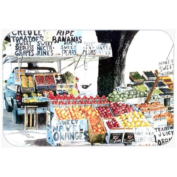 Carolines Treasures Carolines Treasures 8054LCB Fruit Stand Glass Cutting Board - Large - 8054LCB