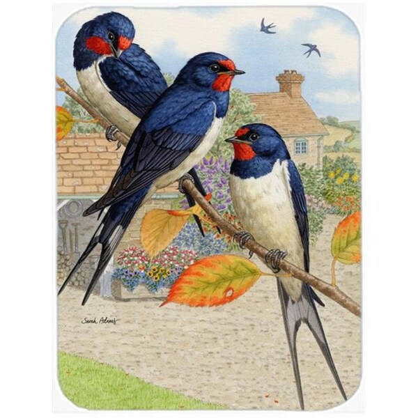 Carolines Treasures Carolines Treasures ASA2106LCB Barn Swallows Glass Cutting Board; Large - ASA2106LCB