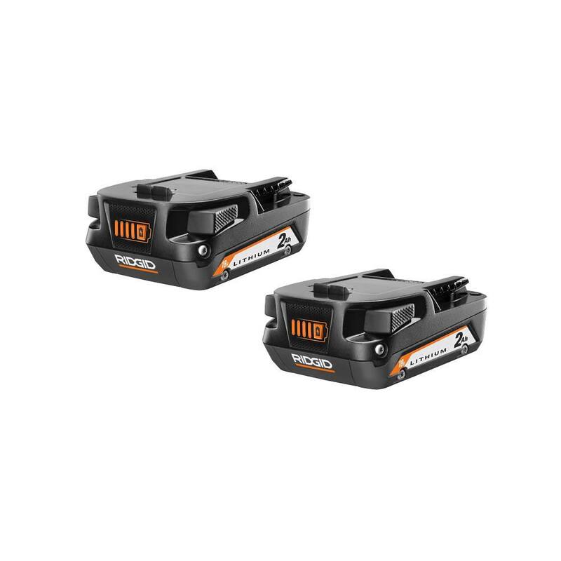 Cargador dual simultáneo de 18V con puerto dual con batería de ion de litio compacta de 2.0 Ah (paquete de 2) - AC86095-AC8400802P