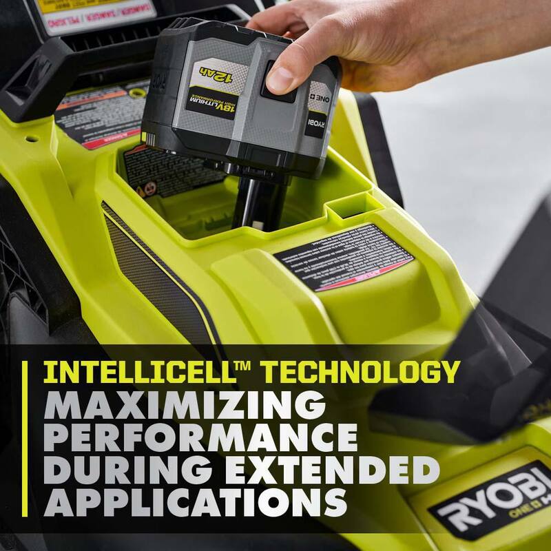 RYOBI ONE+ 18V 12.0 Ah Batería de alto rendimiento de iones de litio con Cargador rápido ONE+ 18V - PBP1012-PCG004