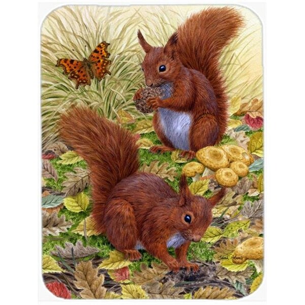 Carolines Treasures Carolines Treasures ASA2133LCB Red Squirrels Glass Cutting Board; Large - ASA2133LCB
