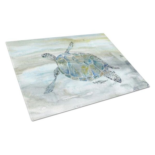 Carolines Treasures Carolines Treasures SC2006LCB Sea Turtle Watercolor Glass Cutting Board - Large - SC2006LCB