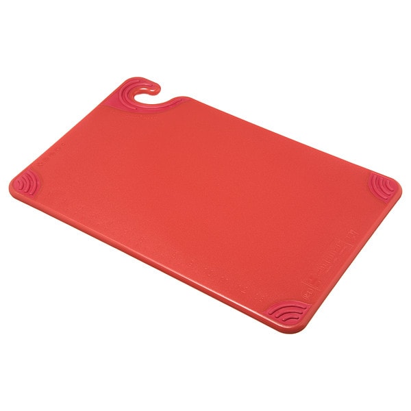 San Jamar Cutting Board, 12x18, Red - CBG121812RD