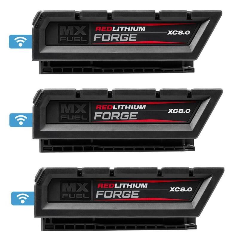 Milwaukee MX FUEL REDLITHIUM FORGE XC 8.0 Paquete de baterías (Paquete de 3) - MXFXC608-MXFXC608-MXFXC608