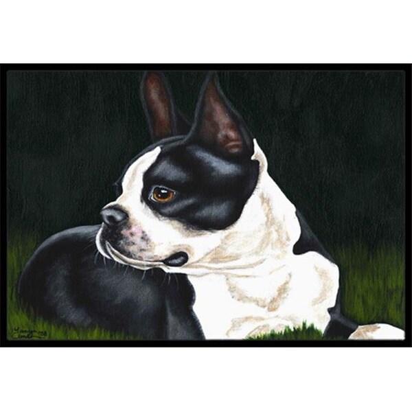 Carolines Treasures Carolines Treasures AMB1321LCB Boston Terrier Beauty Glass Large Cutting Board - AMB1321LCB