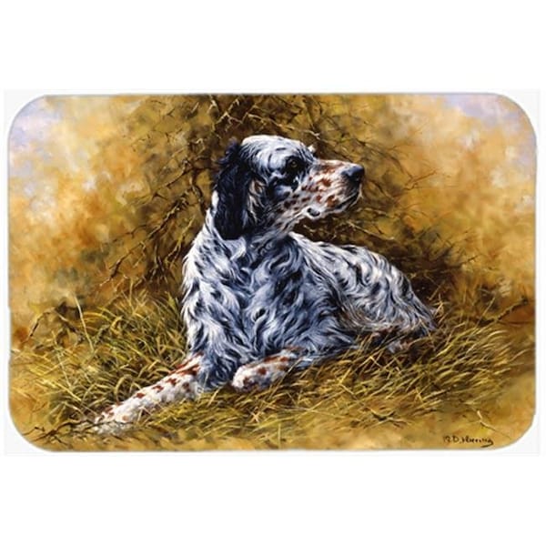 Carolines Treasures Carolines Treasures HMHE0007LCB English Setter by Michael Herring Glass Large Cutting Board - HMHE0007LCB