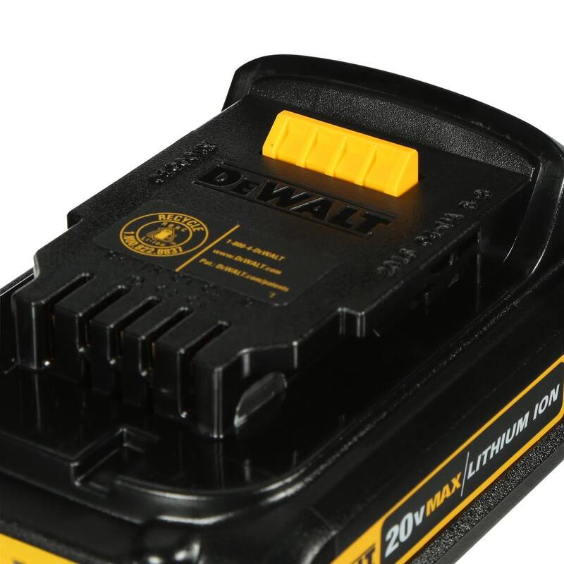 Batería compacta de iones de litio DEWALT 20V MAX 1.5Ah (paquete de 4) - DCB201-4