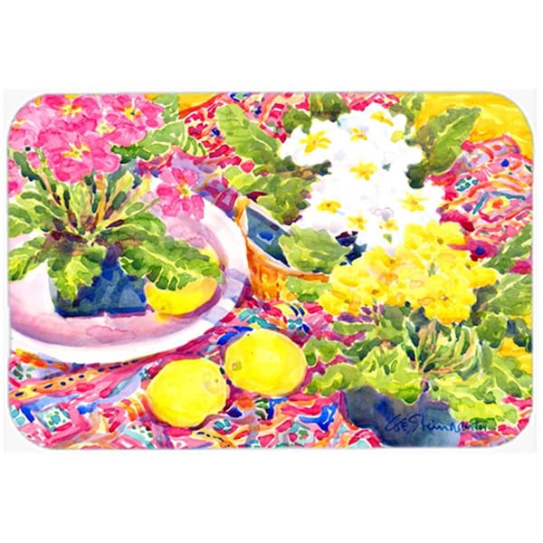 Carolines Treasures 6062LCB 15 x 12 in. Flower Primroses Glass Cutting Board, Large - 6062LCB