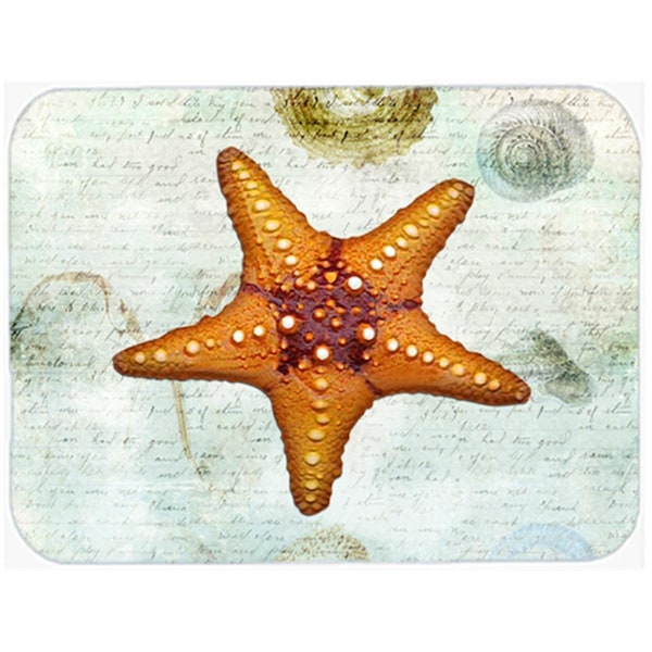 Carolines Treasures SB3035LCB Starfish Glass Cutting Board, Large - SB3035LCB