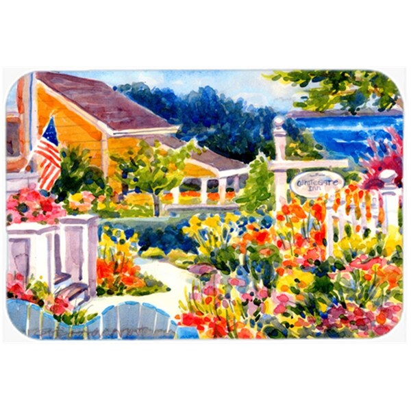 Carolines Treasures 6032LCB 15 x 12 in. Seaside Beach Cottage Glass Cutting Board, Large - 6032LCB