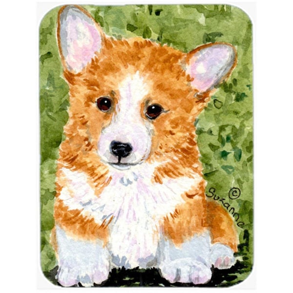 Carolines Treasures SS8710LCB 12 x 15 in. Corgi Glass Cutting Board, Large - SS8710LCB