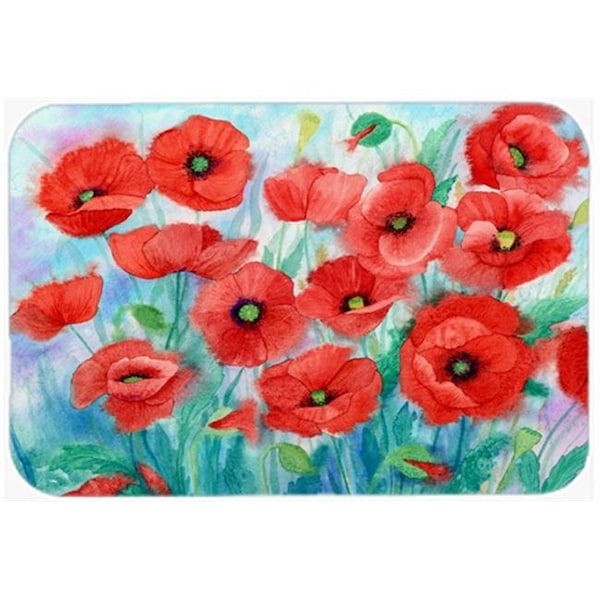 Carolines Treasures Carolines Treasures IBD0258LCB Poppies Glass Large Cutting Board - IBD0258LCB