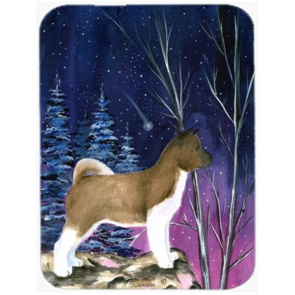 Carolines Treasures Carolines Treasures SS8352LCB Starry Night Akita Glass Cutting Board; Large - SS8352LCB